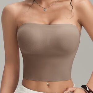 Strapless Tan Tube Top